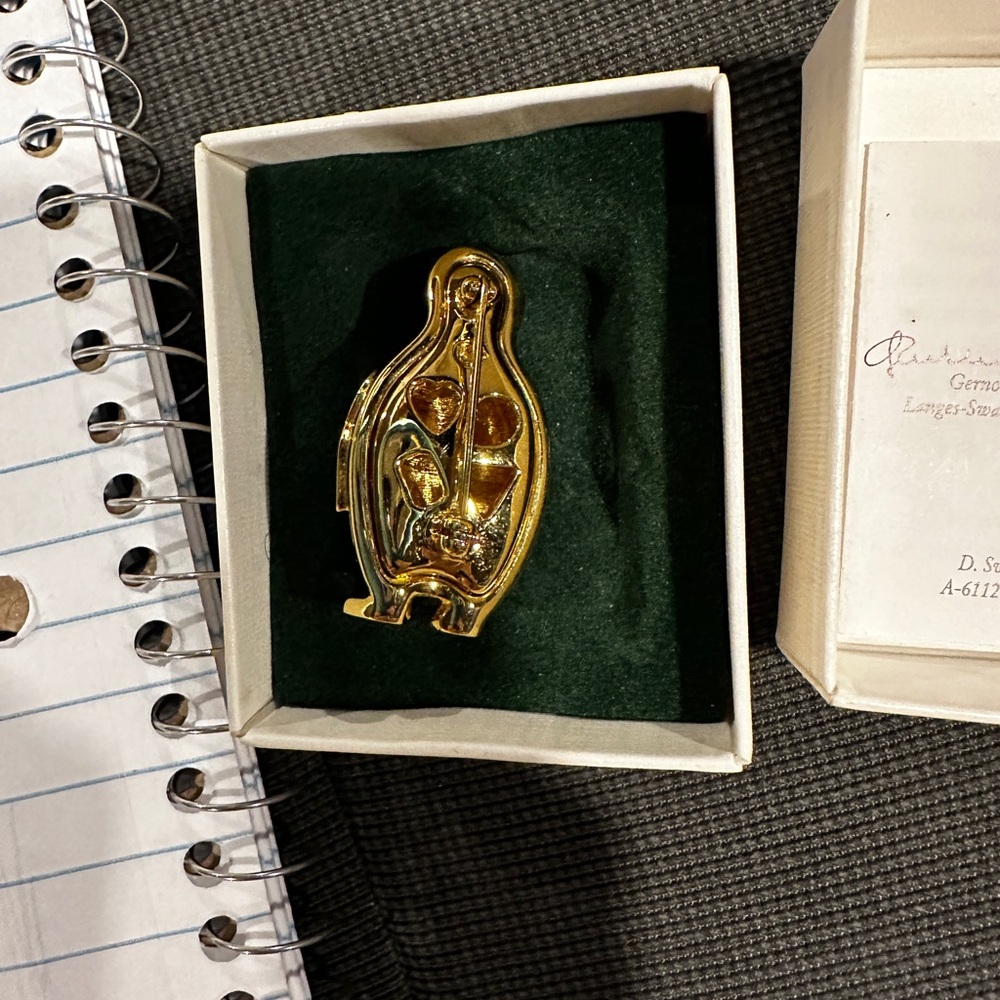 Swarovski Crystal Penguin Brooch - Picture 3 of 6